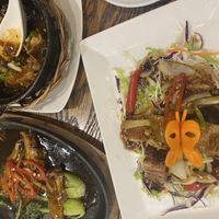 Braised pork, vegan duck and vegan bacon dish 😎  at Ba Xa - Quan 3 in Ho Chi Minh City