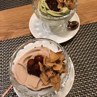 Cocoa and green tea ice cream  at Ba Xa - Quan 3 in Ho Chi Minh City