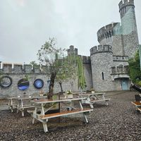 Outdoor seating area at The Castle Cafe in Cork