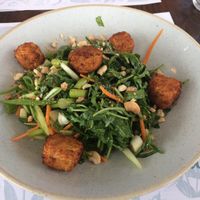 Vegan salad with marinated tofu  at The Castle Cafe in Cork
