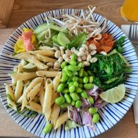 All you can eat buffet - vegan options at Mommark Marina in Sydals