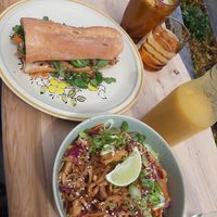 Bahn mi and pad thai at Yayu in Ucluelet