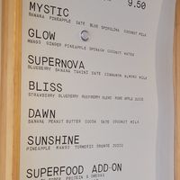 Smoothies at Yayu in Ucluelet