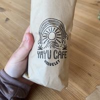 Half the sandwich   at Yayu in Ucluelet