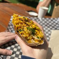 Brekky wrap at Yayu in Ucluelet