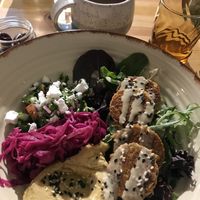 Falafel bowl at Yayu in Ucluelet
