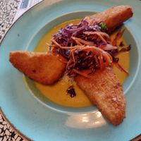 Vegan tofu katsu curry at St Elli's Bay in Llanelli