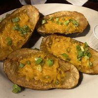Tater Skins & vegan ranch   at Pasches Seafood Kitchen in Battle Creek