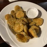 Fried pickles & ranch   at Pasches Seafood Kitchen in Battle Creek