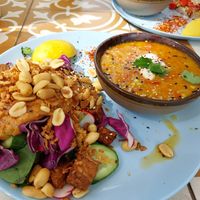 Dahl soup and salad at Mahalo in Groningen