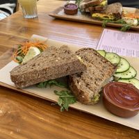 Spicy avocado toastie  at Mahalo in Groningen