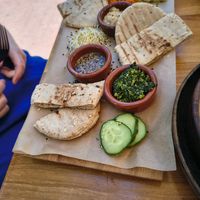 Arabic messed including za'atar at Mahalo in Groningen