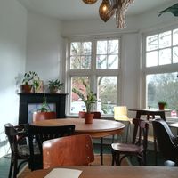 Seating area upstairs at Mahalo in Groningen