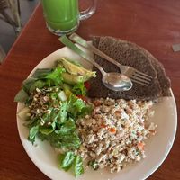 Vegan breakfast   at Little Buddha in Rishikesh