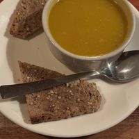 Pumpkin soupp  at Little Buddha in Rishikesh