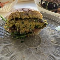 Deluxe veggie burger  at Blended in Cape Town