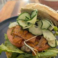 Carrot salmon close-up at Blended in Cape Town