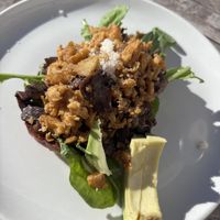 ‘Vegan eggs’ which was a delicious crunchy scrambled tofu  at Blended in Cape Town