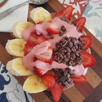 Cacao smoothie bowl at Blended in Cape Town