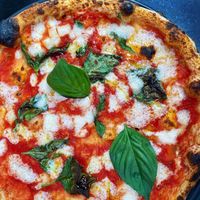 Vegan Pizza Margherita—not on menu ask for it at Pizzana in West Hollywood