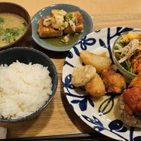 Lunch set at Tsubame Kissashitsu in Kurashiki