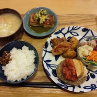 Menu vegabn, but super at Tsubame Kissashitsu in Kurashiki