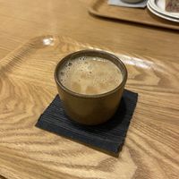 Hot chai lattee  at Tsubame Kissashitsu in Kurashiki