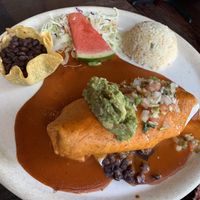 Black bean burrito  at Frida's Gourmet Mexican Cuisine in Anacortes