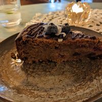 Blueberry cake at Good Mood Food in Kuressaare