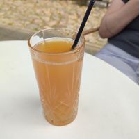 apple juice at Good Mood Food in Kuressaare