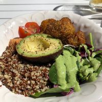 Veggie balls at Good Mood Food in Kuressaare