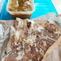 Vegan korma & naan at Indian by Nature in Paisley