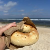 Vegan garlic bread - really good!  at Bali Buda in Ungasan