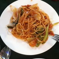 Spaghetti with vegetables  at Ram Spring Roll in Hoi An