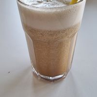 Pineapple and ginger smoothie at Aubergine in Cardiff