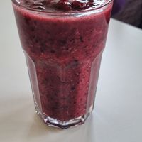 Summer berries smoothie at Aubergine in Cardiff