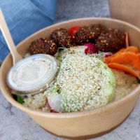 Felafel salad at VegaSpix in La Ciotat