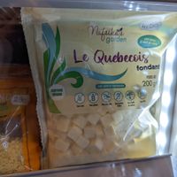 Small grocery with vegan cheese, meats, toiletries, etc. The first time I've ever seen Québécois style poutine cheese veganized! at VegaSpix in La Ciotat