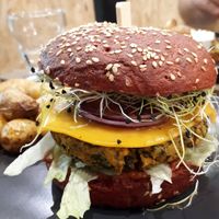 My special ocean burger at VegaSpix in La Ciotat