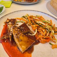 BBQ Smoked Tofu at Lacroma in Dubrovnik