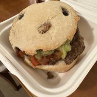 Chestnut burger  at Duke's in Miliano