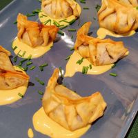 Gyozas morcilla at Duke's in Miliano