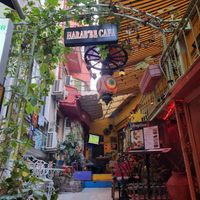 Entrance at Harab'be Cafe in Istanbul