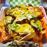 Vegan Nacho fun at Leonor's Mexican Vegetarian Restaurant in Studio City