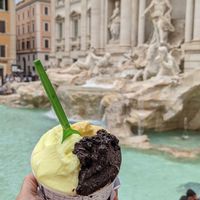 Limoncello, passionfruit and dark chocolate at Gelato Artigianali in Rome