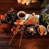 Vegetarian Platter (ask for vegan and they will make substitutions as required). at Haru Japanese in Palmerston North