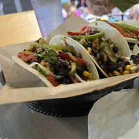 Vegan tacos…yum!  at Island Wing Company in Gulf Shores