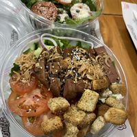 Salad options   at Bubbie's - Plant Burgers at Plant Food Lab in Washington