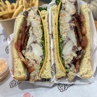 Southern potato salad BLT  at Bubbie's - Plant Burgers at Plant Food Lab in Washington