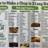 Menu at Chop Stop in Brea